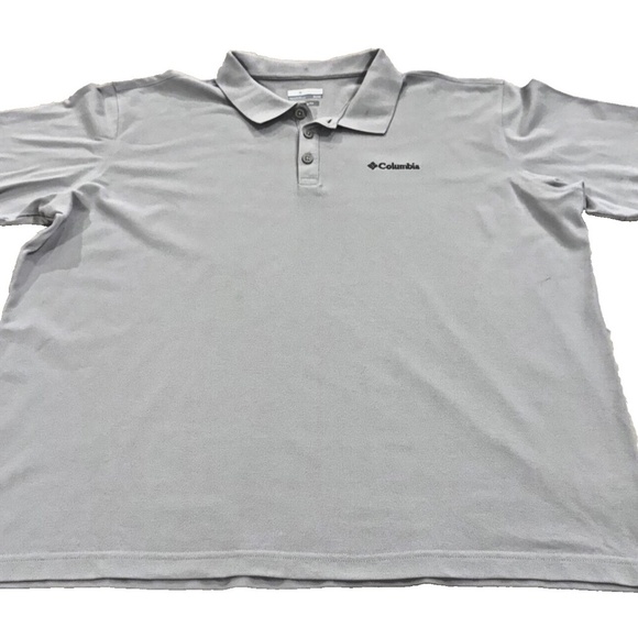 Columbia Active Fit Men's Polo Shirt; Light Gray; Size XL - Picture 2 of 4